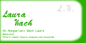 laura wach business card